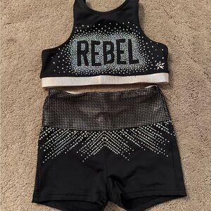 Rebel Girls Matching Set - Black